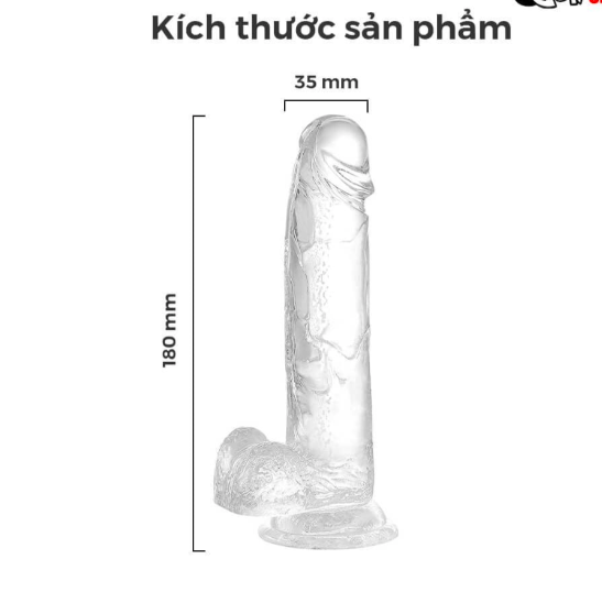 Dương vật giả dính tường siêu mềm dẻo - Jiuai